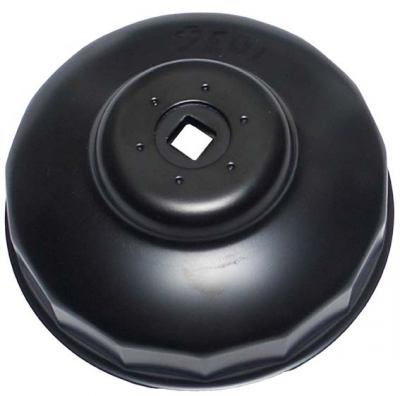 Ölfilterkappe aus Stahlblech, schwarz lackiert 99 mm x 15-kant BGS-1036 PRO+