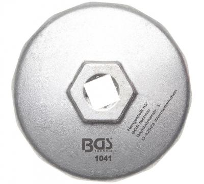 Ölfilterkappe aus Aluminium-Druckguss, 74 mm x 14-kant BGS-1041 PRO+