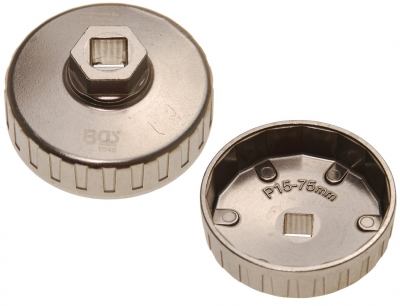Ölfilterkappe aus Aluminium-Druckguss, 75 mm x 15-kant BGS-1045 PRO+