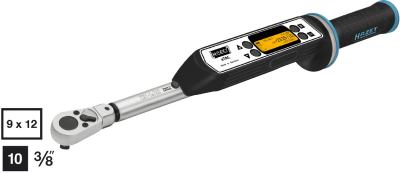 HAZET Elektronischer Drehmoment- / Drehwinkel-Schlüssel Basis-Version 7291-1ETAC   Einsteck-Vierkant 9 x 12 mm, 3/8"  Nm min-max: 10 - 100