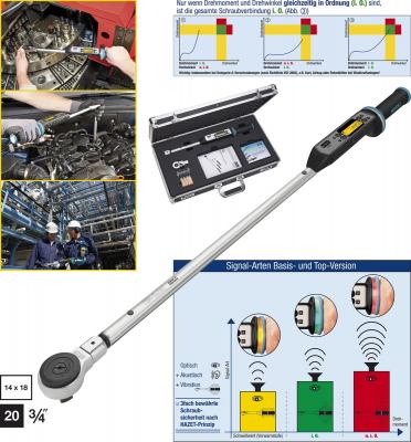 HAZET Elektronischer Drehmoment- / Drehwinkel-SchlüsselTOP-Version 7294-2ETAC   Einsteck-Vierkant 14 x 18 mm, Nm min-max: 40 - 400