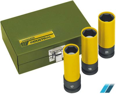 PROXXON Impact-Radmutternsatz 1/2" 3-tlg. Kraft-Steckschlüssel-Einsatz