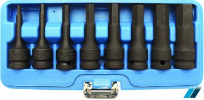 Kraft-Bit-Einsatz-Satz Antrieb Innenvierkant 12,5 mm (1/2") Innensechskant 5 - 19 mm 8-tlg. BGS-5481