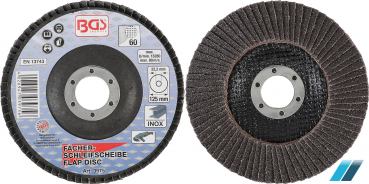 Fächer-Schleif-Scheibe, Ø 125 mm, Körnung 60 BGS-3975 PRO+