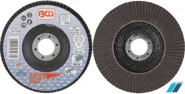 Fächer-Schleif-Scheibe, Ø 125 mm, Körnung 120 BGS-3977 PRO+
