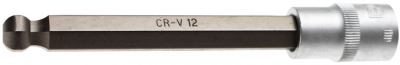 Bit-Einsatz, 12 mm, Innen-6-kant m. Kugelkopf, 12,5 (1/2) BGS-4258-12 PRO+
