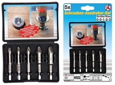 Schrauben-Ausdreher-Set, 5-tlg. KM-50410