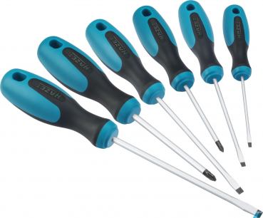 HAZET Screwdriver set 810/6PZ ∙ Slot profile, Pozidriv profile PZ ∙ Number of tools: 6
