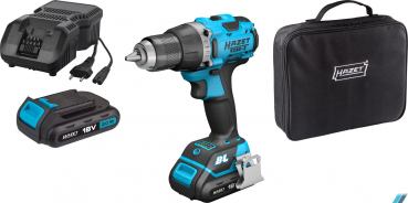 HAZET Cordless drilling machine set, 18 V, 2 Ah, 3-piece 9230-2 ∙ Number of tools: 3
