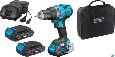 HAZET Cordless drilling machine set, 18 V, 2 Ah, 4-piece 9230-2/4 ∙ Number of tools: 4