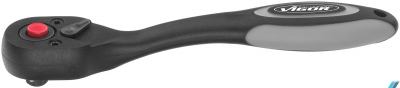 VIGOR Reversible ratchet V6014 ∙ Square, solid 6.3 mm (1/4 inch) ∙ Total length: 150 mm