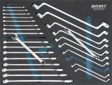 HAZET Schraubenschlüssel-Satz Ring-Maulschlüssel, Doppel-Ringschlüssel 27-tlg. 163-374/27