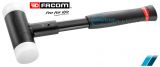 FACOM Rückschlagfreier Hammer mit auswechselbaren Aufsätzengerillter PVC-Griff,  690g 212A.35